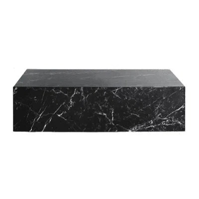 Harles Nero Black Marble Premium Marble Coffee Table | Wayfair North America
