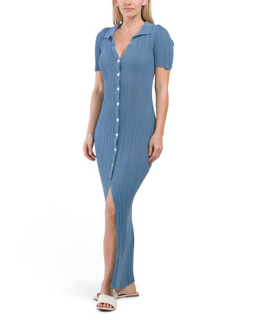 Linen Blend Undertow Cover-up Dress | TJ Maxx
