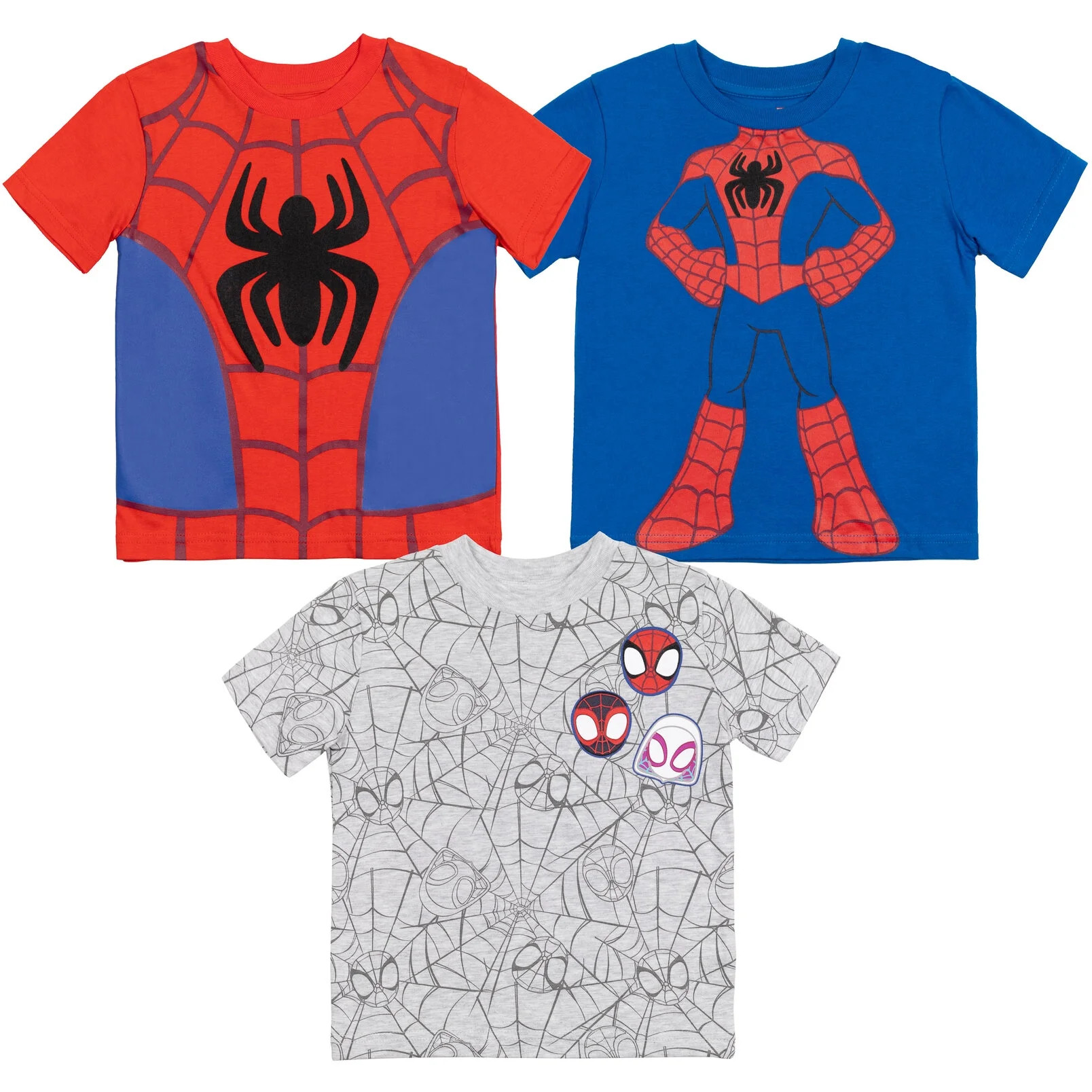 Marvel Spidey and His Amazing Friends Toddler Boys 3 Pack T-Shirts Toddler to Little Kid | Walmart (US)
