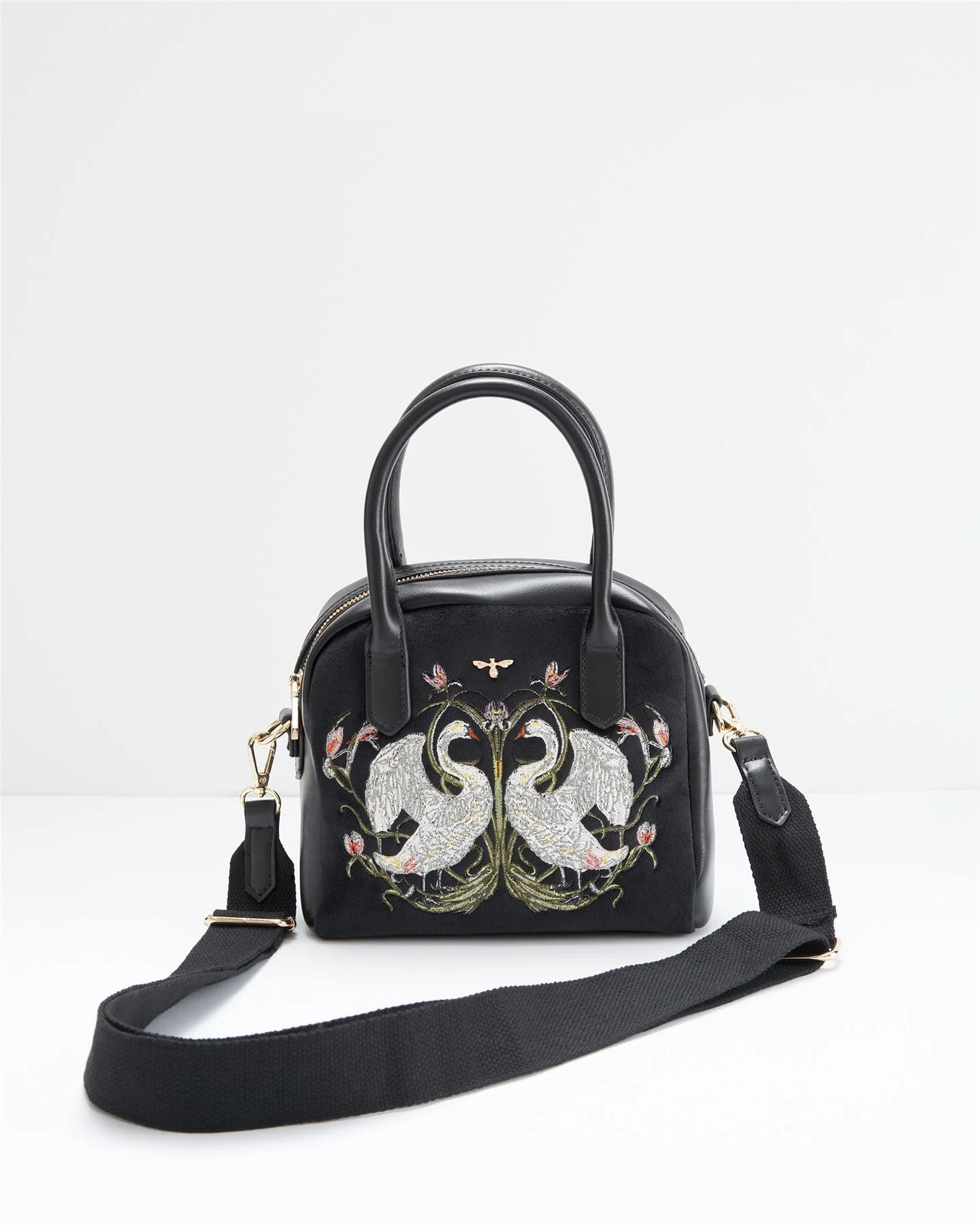 Eloise Bag Embroidered Swan | Fable England