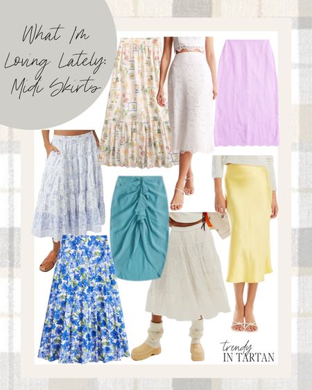 What I’m loving lately: midi skirts!

Maxi skirt, spring skirt, floral skirt, satin skirt, wrap skirtt

#LTKstyletip #LTKSeasonal
