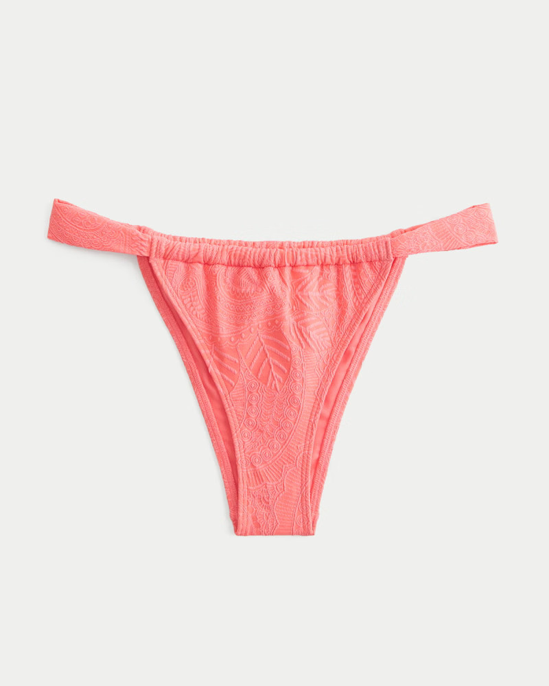 Women's Jacquard Skinny Strap Cheekiest Bikini Bottom from Hollister | Hollister (US)