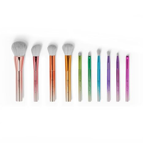 bh Cosmetics Take Me Back to Brazil Brushes 10 Piece Brush Set | Amazon (US)