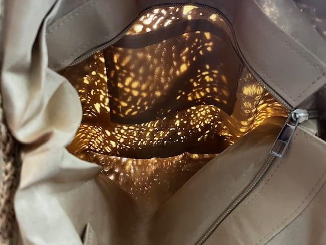 Beach Bags for Women - Straw Bag with Zipper, Soft Woven beach bag, Casual Straw Shoulder Bag for... | Amazon (US)