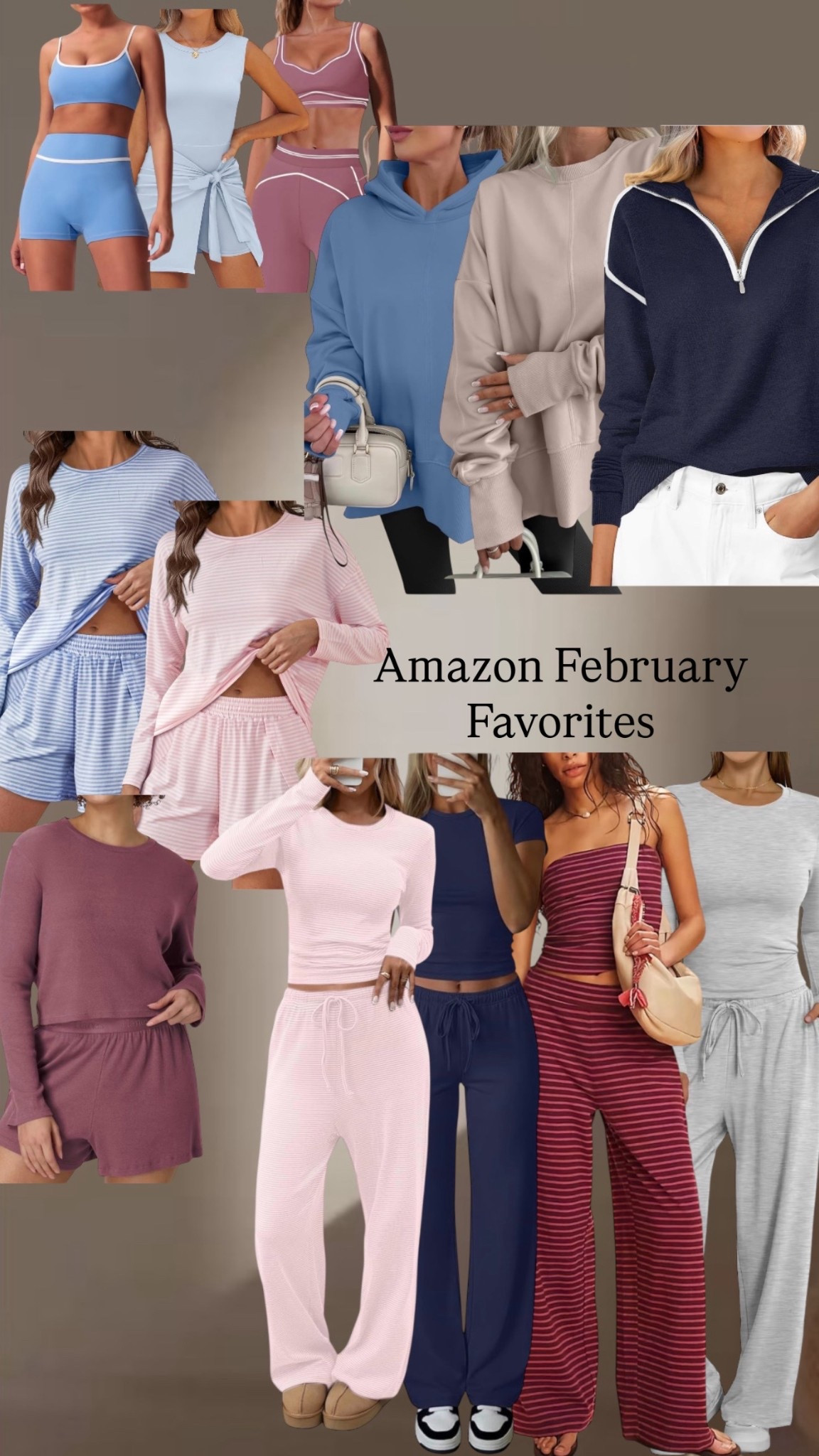 Amazon finds were SOO good this month!! Big fan of the lounge sets and cozy, cute & comfy tops for this postpartum mama! Wearing size medium across the board! 

#LTKmomlife #LTKootd