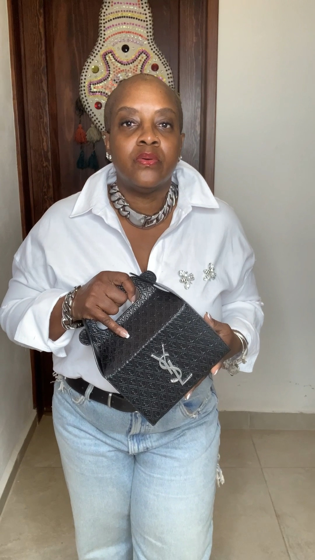 The white button-down is the ultimate closet staple! It’s versatile, classic, and works with just about anything, any time of year.

I styled my white cotton poplin button-down from Zara with wide-leg denim (Zara, but linking similar styles), added bumblebee pins for a fun touch, and accessorized with my Imani silver Cuban link choker and bracelet from a Black woman-owned brand. And these Delvie boots by Steve Madden? Absolutely everything! Finished it off with my YSL lunchbox bag for a chic, effortless look.

Follow me on LTK for more timeless and versatile style inspiration!

#LTKOver40 #LTKStyleTip