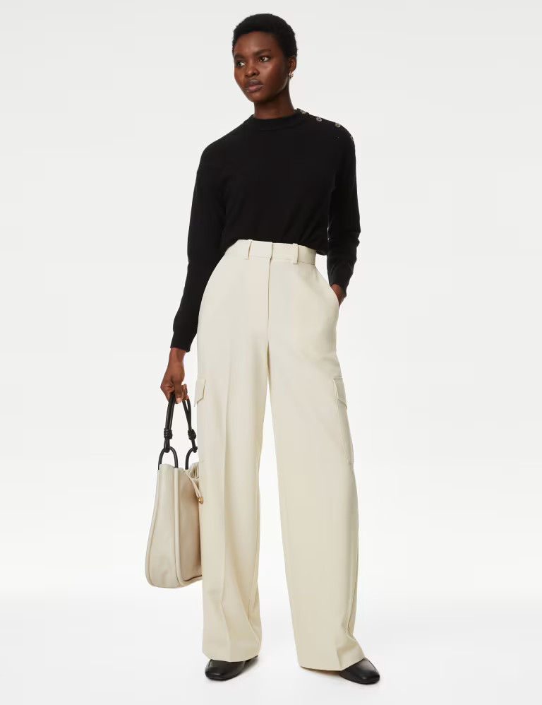 Cargo Wide Leg Trousers | Marks and Spencer CA