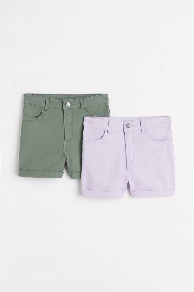 2-pack Twill Shorts | H&M (US + CA)