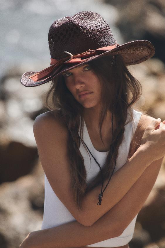 100% RAFFIA BOW HAT | Zara US