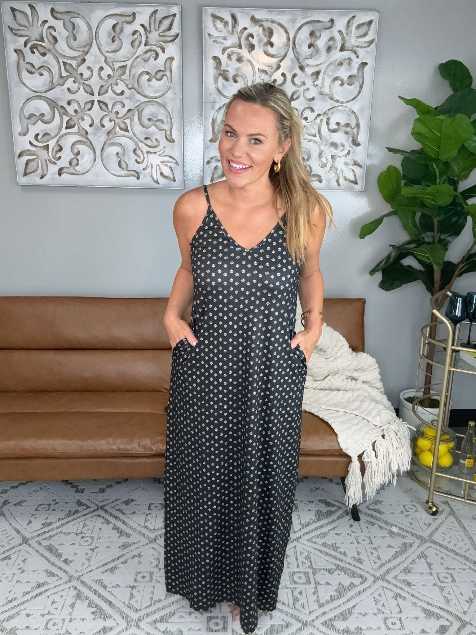 This printed maxi dress is one of my favorite throw-on-and-go summer finds. The relaxed silhouette, adjustable straps, and pockets make it so comfortable, and the classic black print is easy to dress up with sandals or keep casual for everyday.

Printed maxi dress, black maxi dress, summer dress, vacation dress, casual summer outfit, sleeveless dress, flowy maxi dress, dresses with pockets, everyday style, summer fashion, Walmart fashion, AudrieDollins

#LTKootd #LTKTravel #LTKSeasonal