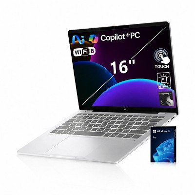 HP OmniBook 5 16" AI Laptop, Touch 60Hz, Snapdragon X Plus 42, Adreno X1-45, 32GB RAM, 512GB SSD, Wi-Fi 6, W11P, Silver | Target