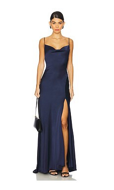 SIMKHAI Finley Gown in Midnight from Revolve.com | Revolve Clothing (Global)