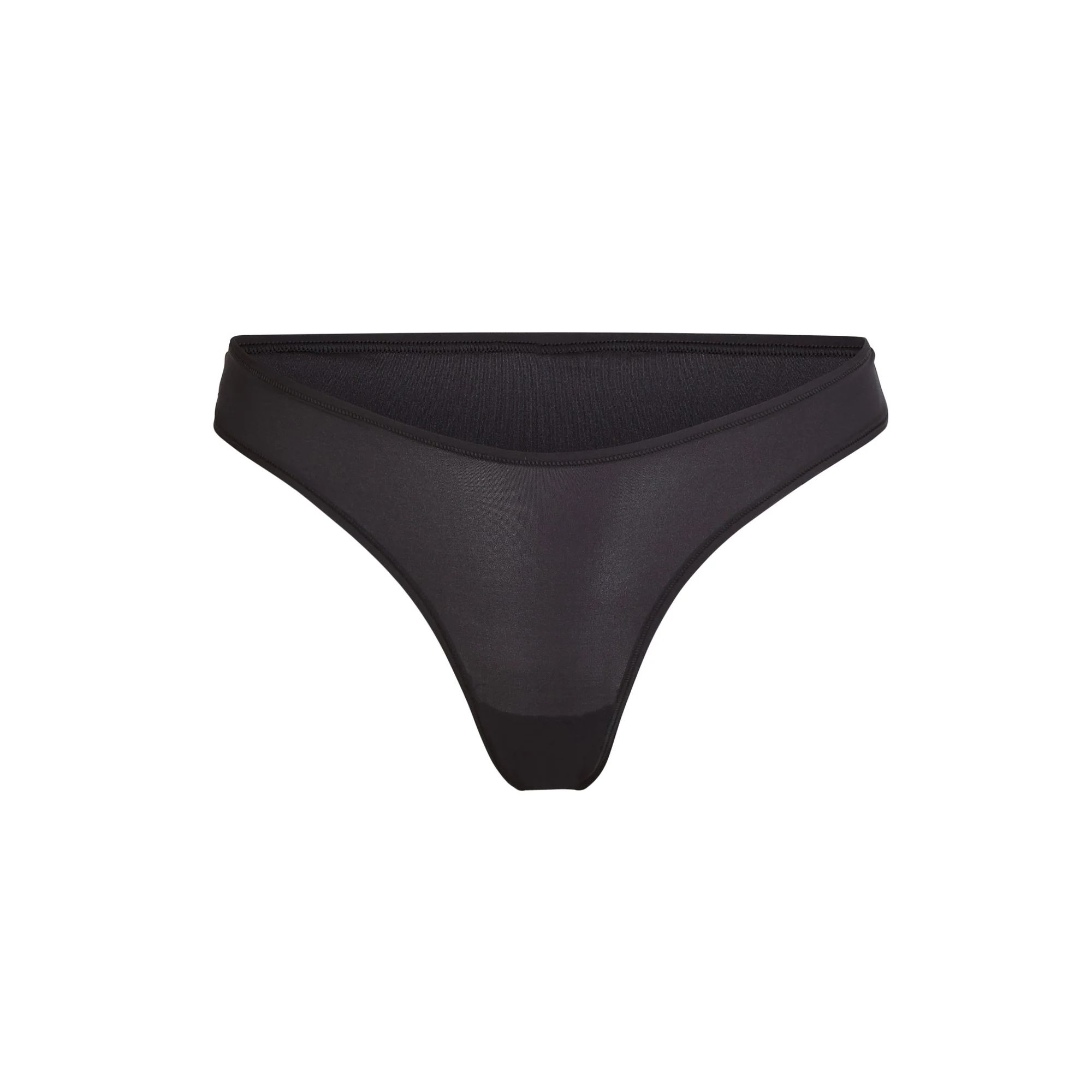 Fits Everybody Dipped Front Thong - Onyx | SKIMS | SKIMS (US)
