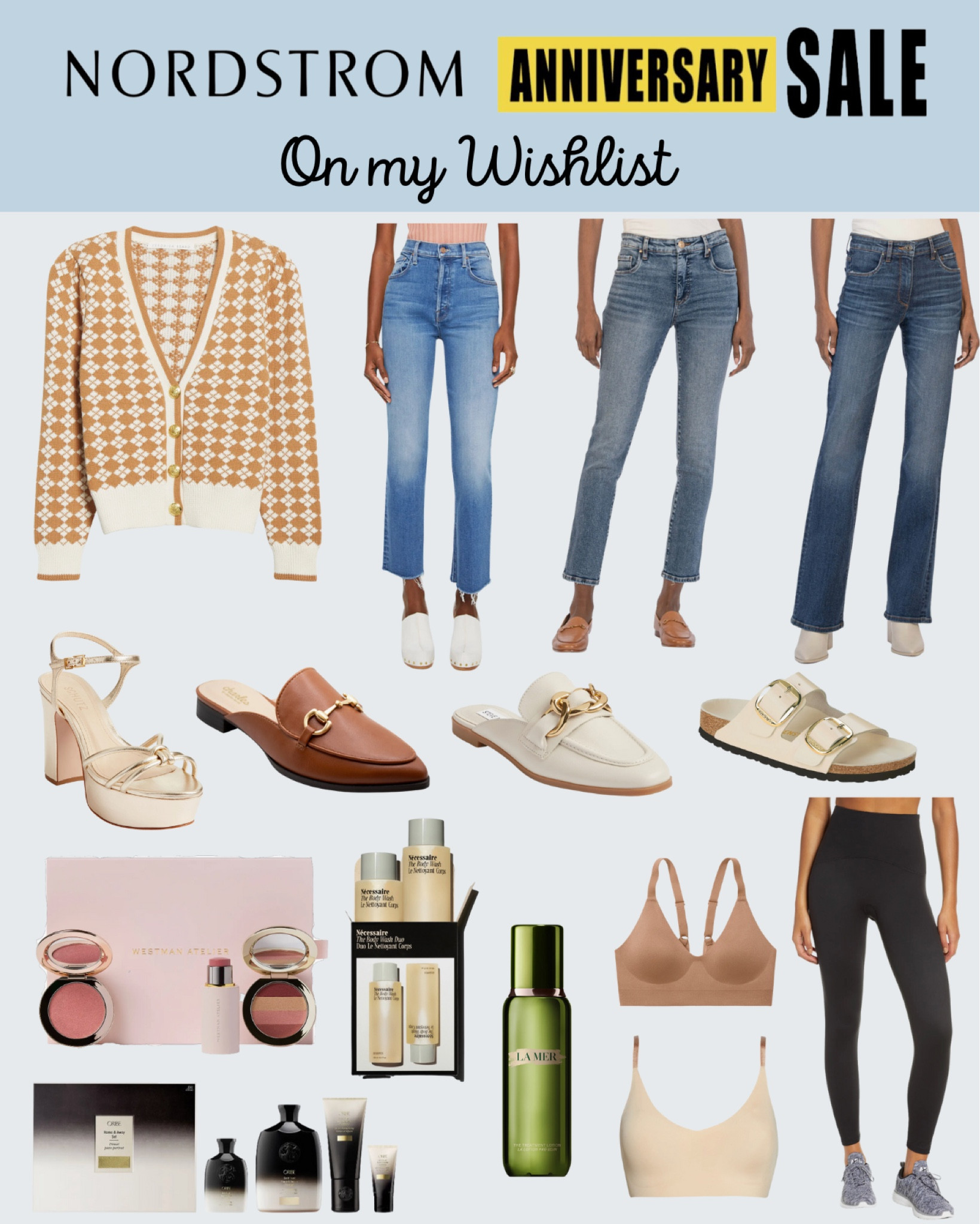 Here are my Nordstrom anniversary sale picks on my wishlist! Slightly underwhelmed with this year’s selection, but I’m stocking up on my favorite seamless bras, petite jeans, La mer skincare treatment lotion, my favorite shampoo, and adding a few pairs of cute shoes that caught my eye! 

#LTKxNSale #LTKFind #LTKsalealert