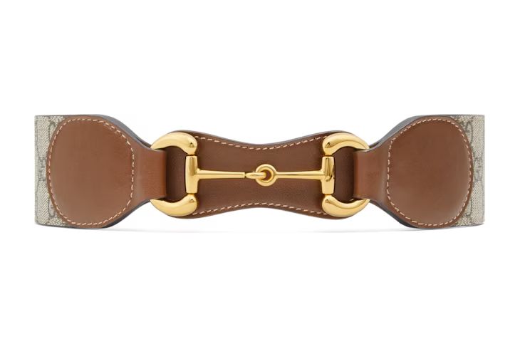 Belt with leather and Horsebit | Gucci (US)