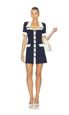 Rebecca Vallance Ula Mini Dress in Navy from Revolve.com | Revolve Clothing (Global)
