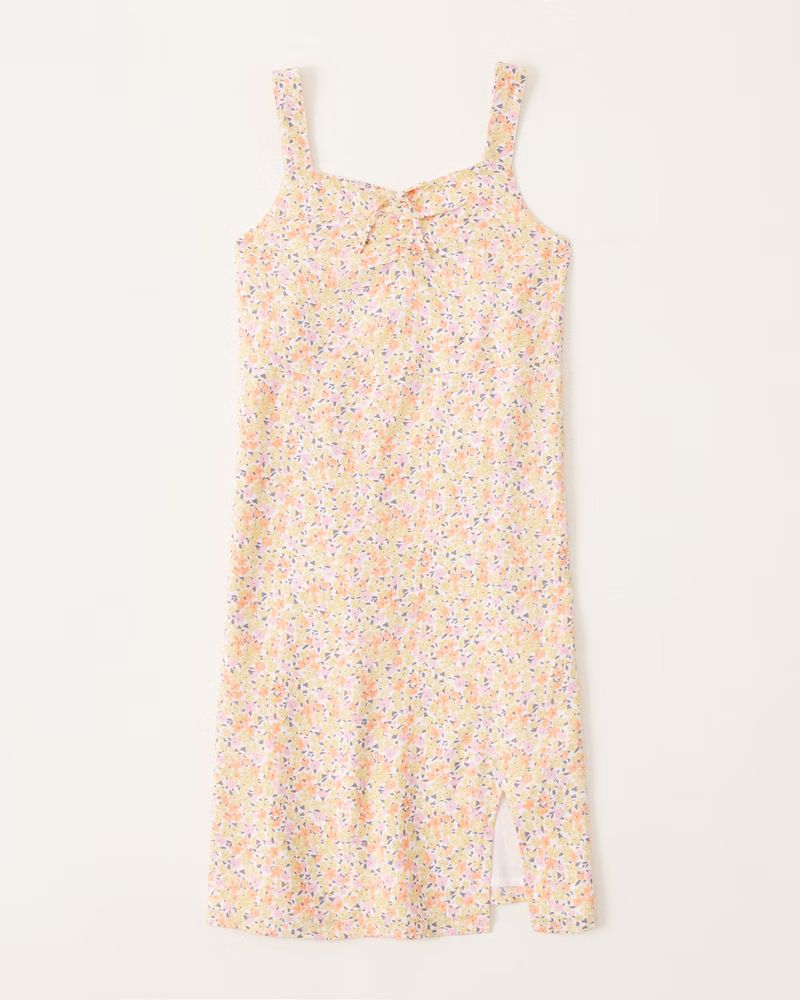 girls cinched midi dress | girls dresses & rompers | Abercrombie.com | Abercrombie & Fitch (US)