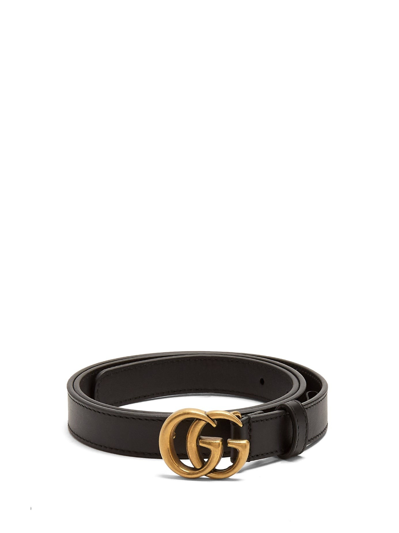 GG-logo 2cm leather belt | Matches (US)