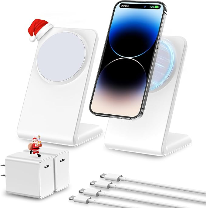 2 Pack Meifigno Magnetic Wireless Charger for iPhone 15/14/13/12 Series, AirPods 3/2/Pro, Fast Ch... | Amazon (US)