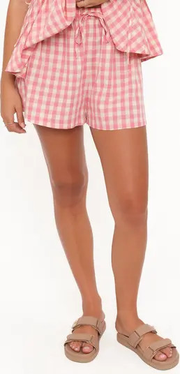 Petal & Pup Rory Gingham Cotton Shorts | Nordstrom | Nordstrom