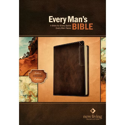 Every Man's Bible-NLT Deluxe Explorer - by  New Living Translation (Leather Bound) | Target