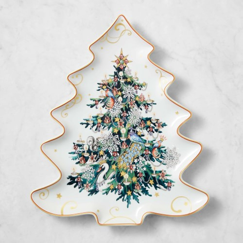 'Twas the Night Before Christmas Figural Tree Platter | Williams-Sonoma