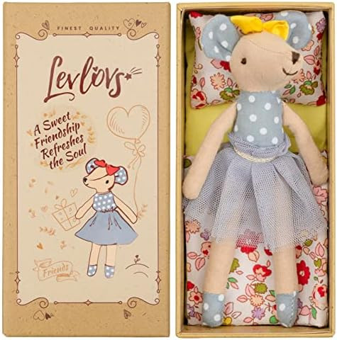 LEVLOVS Mouse in a Matchbox and Friends Danish Design Toy Baby Registry Gift (Bunny) (Mouse Rosie... | Amazon (US)
