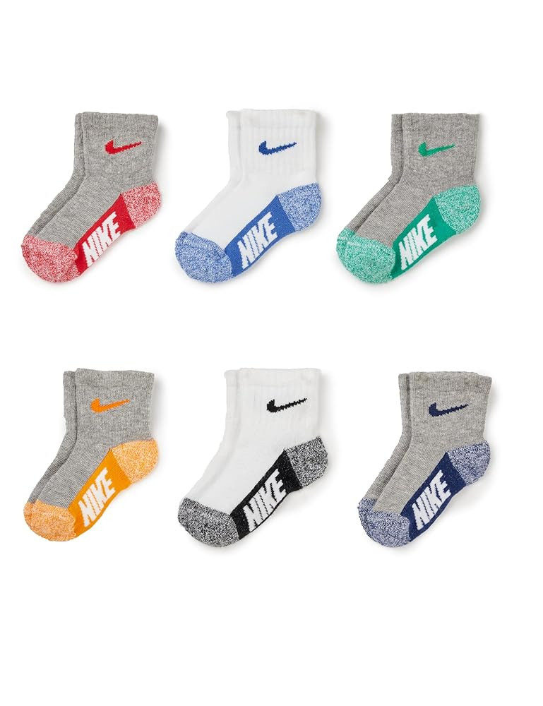 Amazon.com: Nike Baby 6-Pack Performance Socks : Clothing, Shoes & Jewelry | Amazon (US)