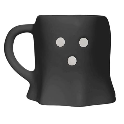 Sweet Water Decor Halloween Ghost Coffee Mug, 12oz Black Ceramic Fall Mug, Cute Spooky Season Drinkware for Coffee, Tea & Cocoa, Microwave & Dishwasher Safe, Gift for Women & Men | Amazon (US)