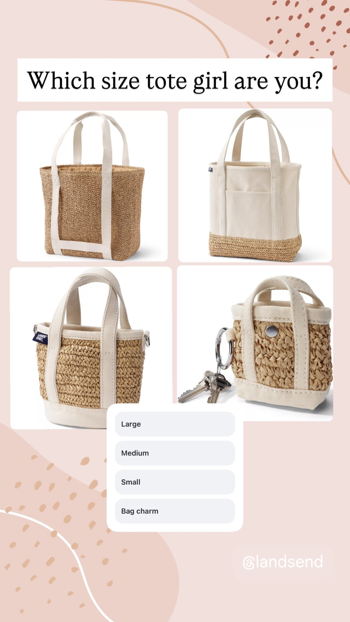 Perfect spring summer totes from Lands End

#LTKTravel #LTKOver40 #LTKMothersDay