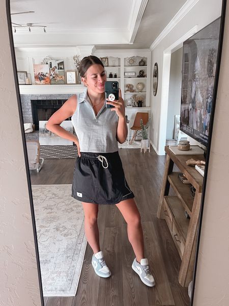 Todays golf outfit ⛳️ love this Jordan skirt. It’s so comfortable and has a cute slit on the side. Perfect for errands or golf. Runs a little big but it’s on major sale  

#LTKfitness #LTKsalealert #LTKSeasonal