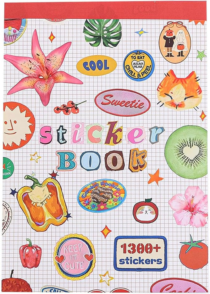 Girl's Korean Sticker Book, Food and Daily Life Theme - 1300+ Cute Dream Style Foodie Stickers, f... | Amazon (US)