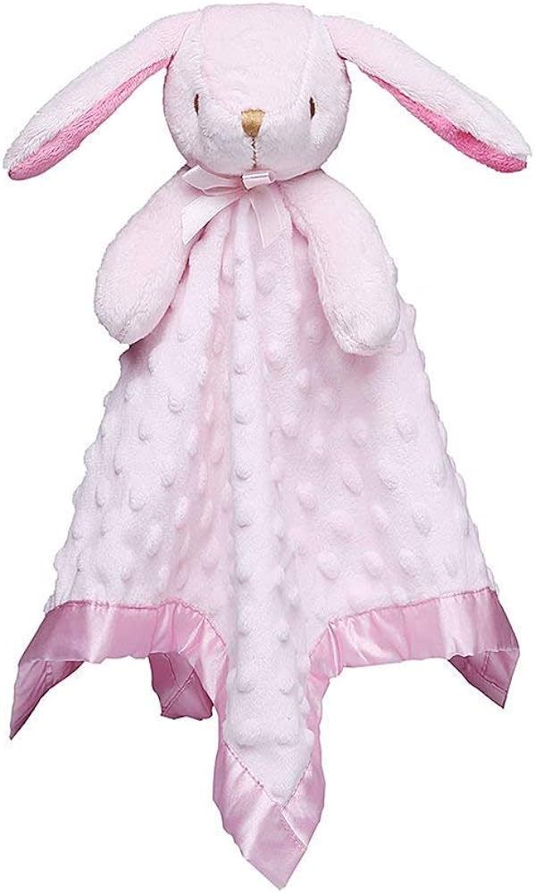 Pro Goleem Loveys for Babies Bunny Security Blanket Baby Girl Gifts Newborn Soft Pink Lovie for I... | Amazon (US)