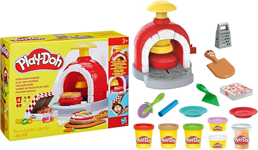 Play-Doh Kitchen Creations Pizza Oven Playset with 6 Cans & 8 Accessories, Back to School Classro... | Amazon (US)