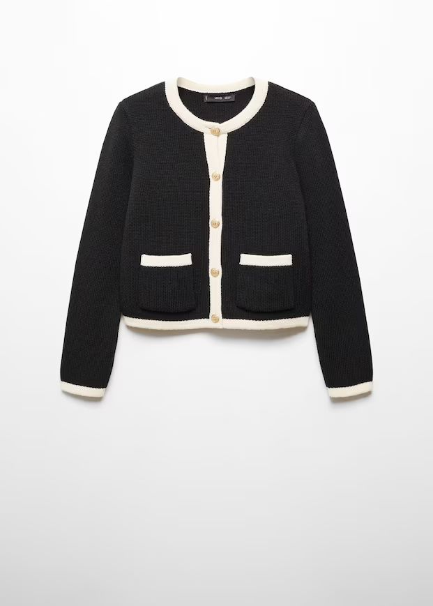 Knitted buttoned jacket | MANGO (US)