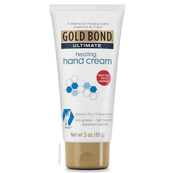 Gold Bond Ultimate Healing Hand Cream, 3 oz., Lasts Through Handwashing | Amazon (US)