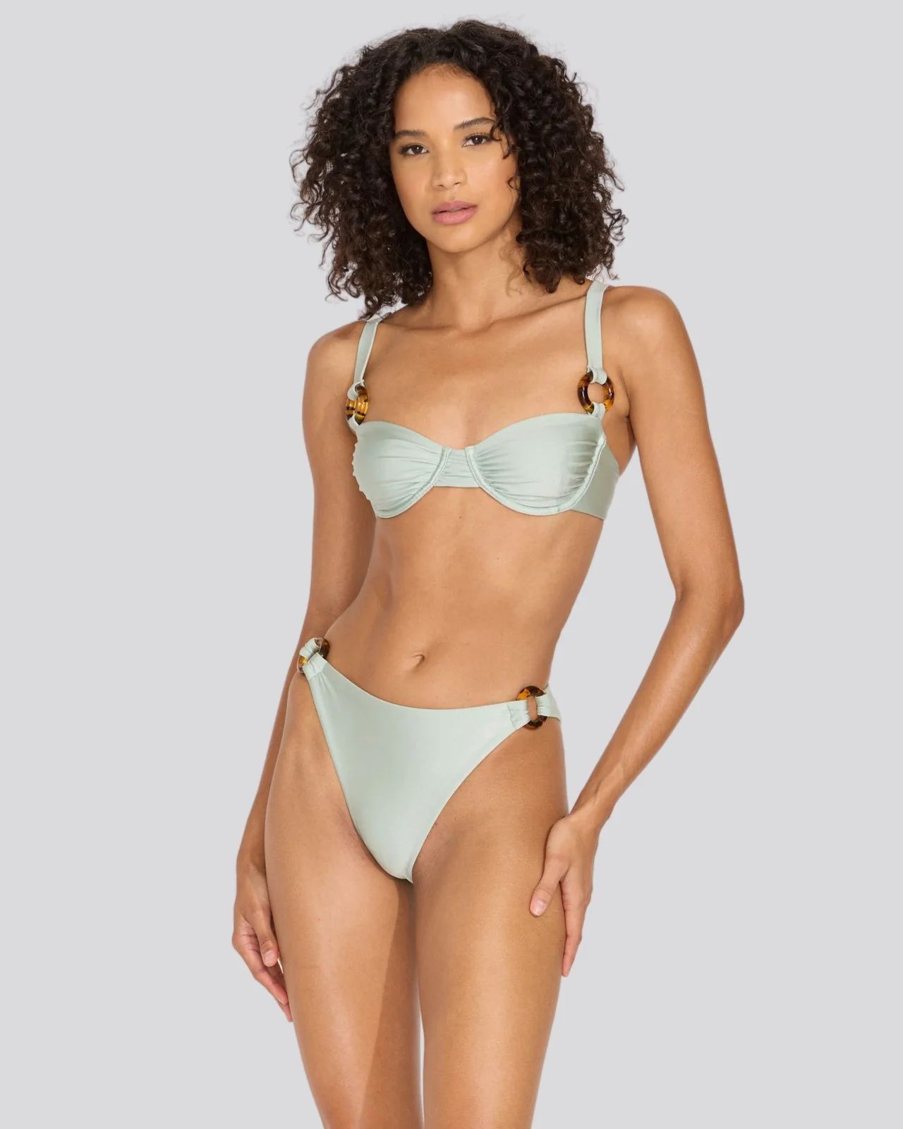 The Maia Bikini Top in Sage | Solid & Striped