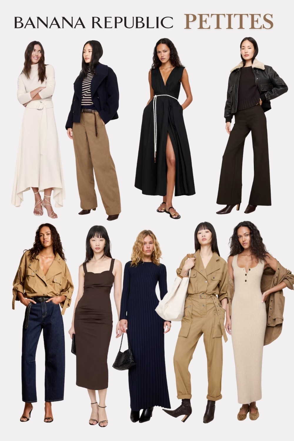 🍂 Fall style perfection for petites! Banana Republic’s Petite Collection is filled with timeless neutrals, flattering cuts, and elevated essentials designed to fit women 5’4” and under. Think tailored wide-leg trousers, knit dresses, utilitarian jumpsuits, and cozy fall layers that actually work for a petite frame.

✨ What I love most? The effortless mix-and-match palette — ivory, camel, navy, deep espresso, and black — makes it so easy to build chic capsule looks that transition from day to night. Whether you’re looking for a knit dress to layer under a jacket, polished trousers that elongate your legs, or a versatile wrap dress, these pieces feel classic yet modern.

Perfect for:
✔ Everyday chic
✔ Workwear layers
✔ Transitional weather outfits
✔ Petite-friendly tailoring

#petitefallstyle #petitefashion #bananarepublicpetites #fallcapsulewardrobe #petite-outfits


#LTKSeasonal #LTKPetite #LTKOver40