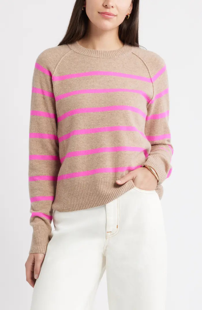 Caslon® Raglan Sleeve Wool & Cashmere Sweater | Nordstrom | Nordstrom