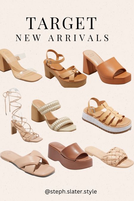 Target new arrivals. Sandals and heels.  All come in more colors. Spring shoes  

#LTKFind #LTKSeasonal #LTKshoecrush