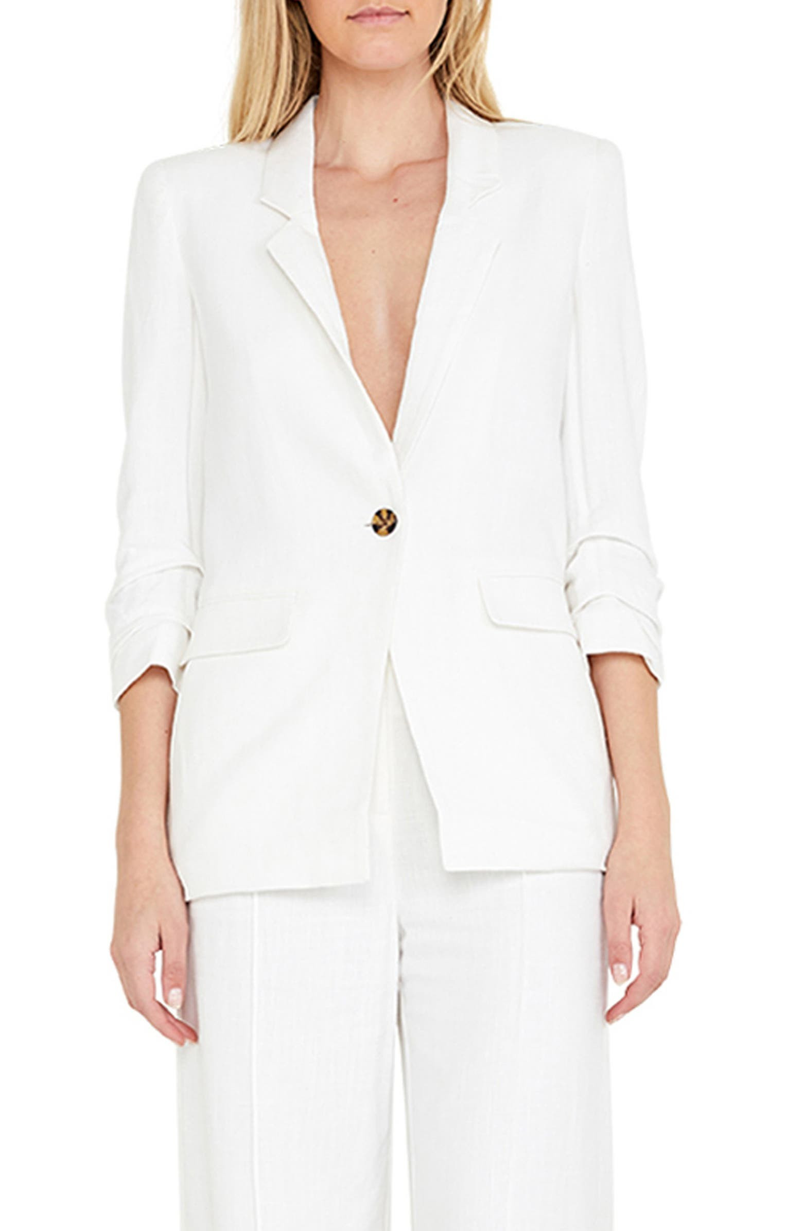 Bardot Tuck Sleeve Blazer | Nordstrom | Nordstrom