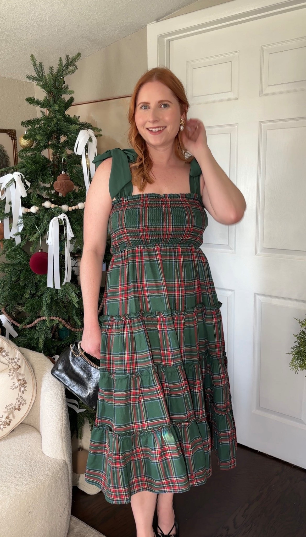 This Amazon plaid maxi dress is the perfect Christmas outfit, complete with chic velvet bows on the sleeves. A festive, affordable holiday dress ideal for Christmas parties, church, and family gatherings. ✨🎄 Holiday-ready Amazon plaid maxi dress with velvet bow sleeve details—an elegant and affordable Christmas dress for winter events, Christmas photos, and festive celebrations.

#LTKootd #LTKHoliday