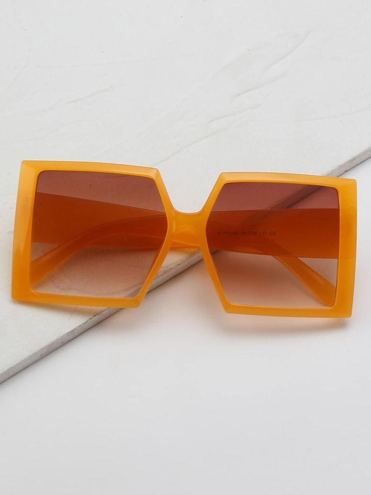 Geometric Frame Fashion Glasses | SHEIN