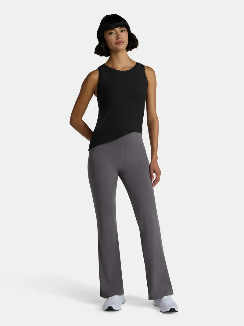 Avia Women's and Women's Plus SoftSculpt Flare Leggings with Pockets, Sizes XS-4X | Walmart (US)