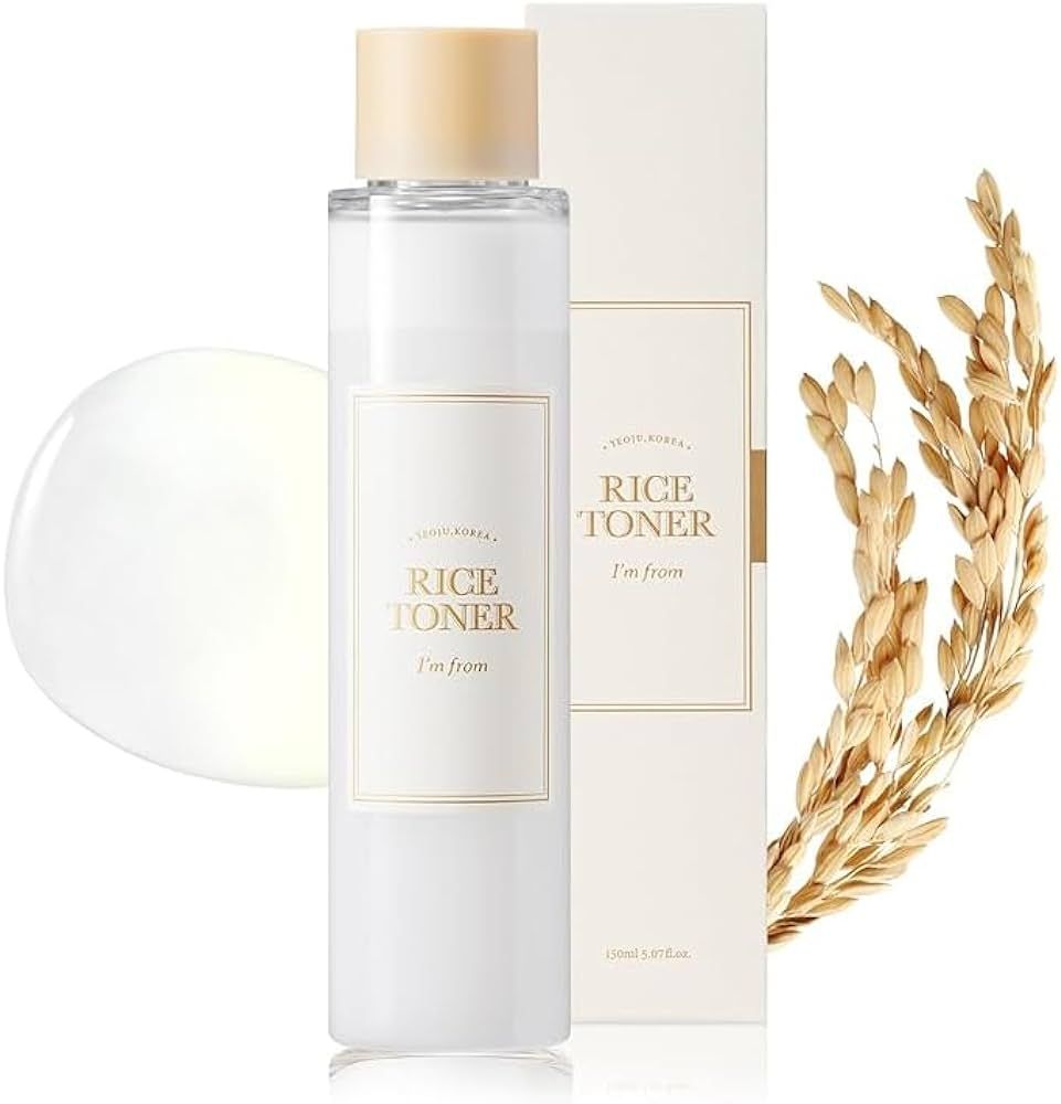 I'm from Rice Toner, Milky Toner for Glowing Skin, 77.78% Korean Rice, Glow Essence with Niacinam... | Amazon (US)