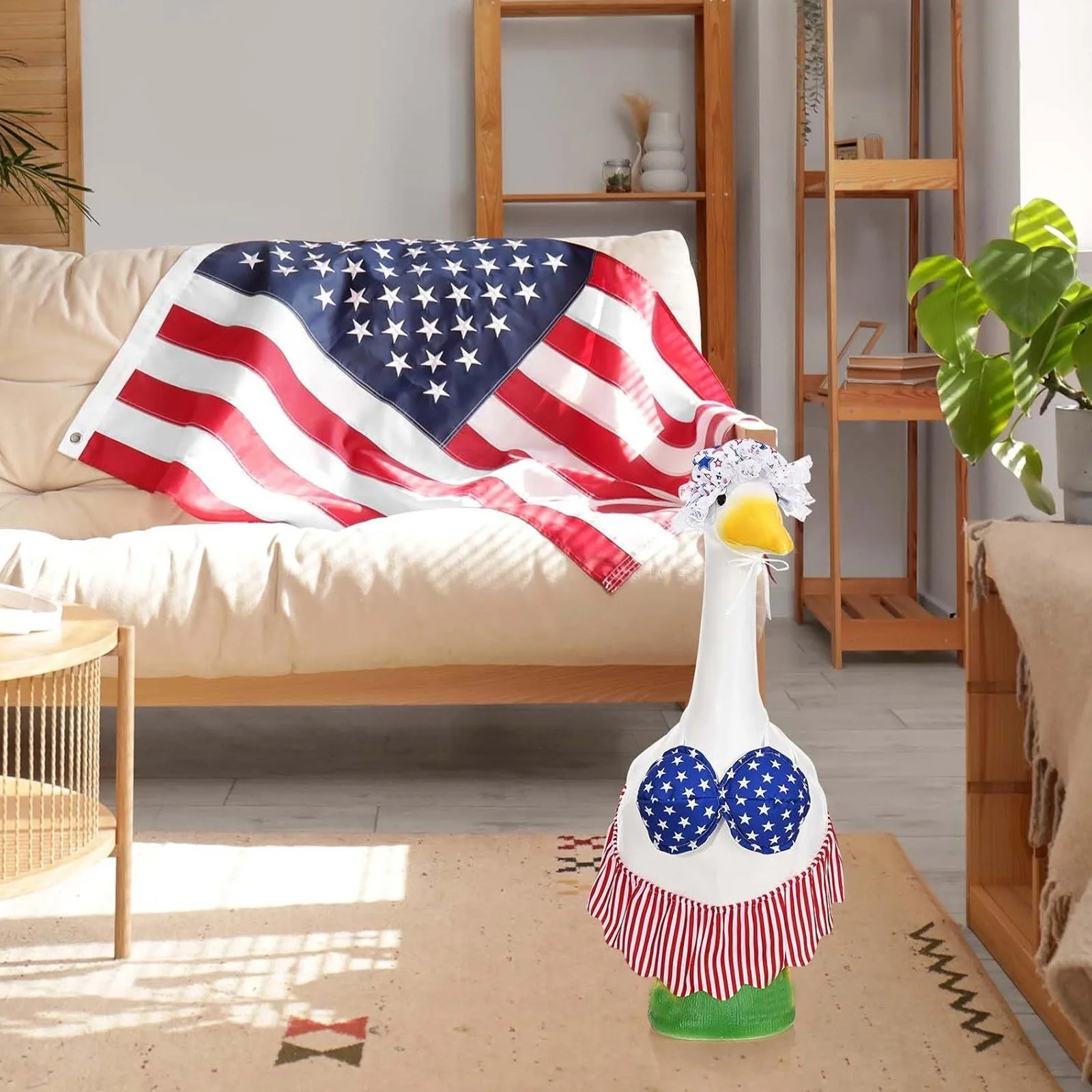 Sruoe USA Porch Goose Outfits, 23" Porch Goose Clothes for Lawn Yard and Patio Decoration, Lawn G... | Walmart (US)