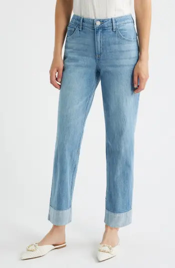 Wit & Wisdom Round Up High Waist Cuffed Boyfriend Jeans | Nordstrom | Nordstrom