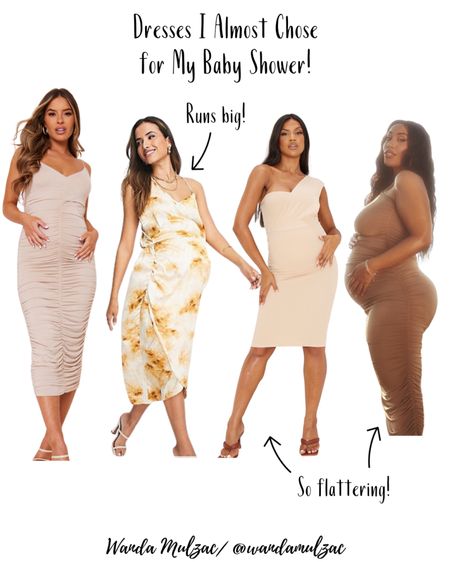 4 of my dress options for my baby shower!!  They all are so cute and bumpy friendly! 

#LTKbaby #LTKbump #LTKstyletip