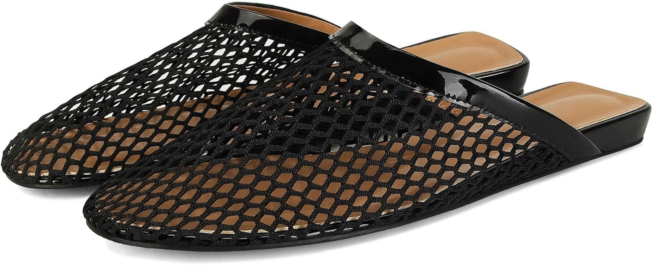 MICIFA Women's Mesh Ballet Flats Fishnet Ballerina Flats Buckle Strap Mary Jane Flats Causal Dail... | Amazon (US)