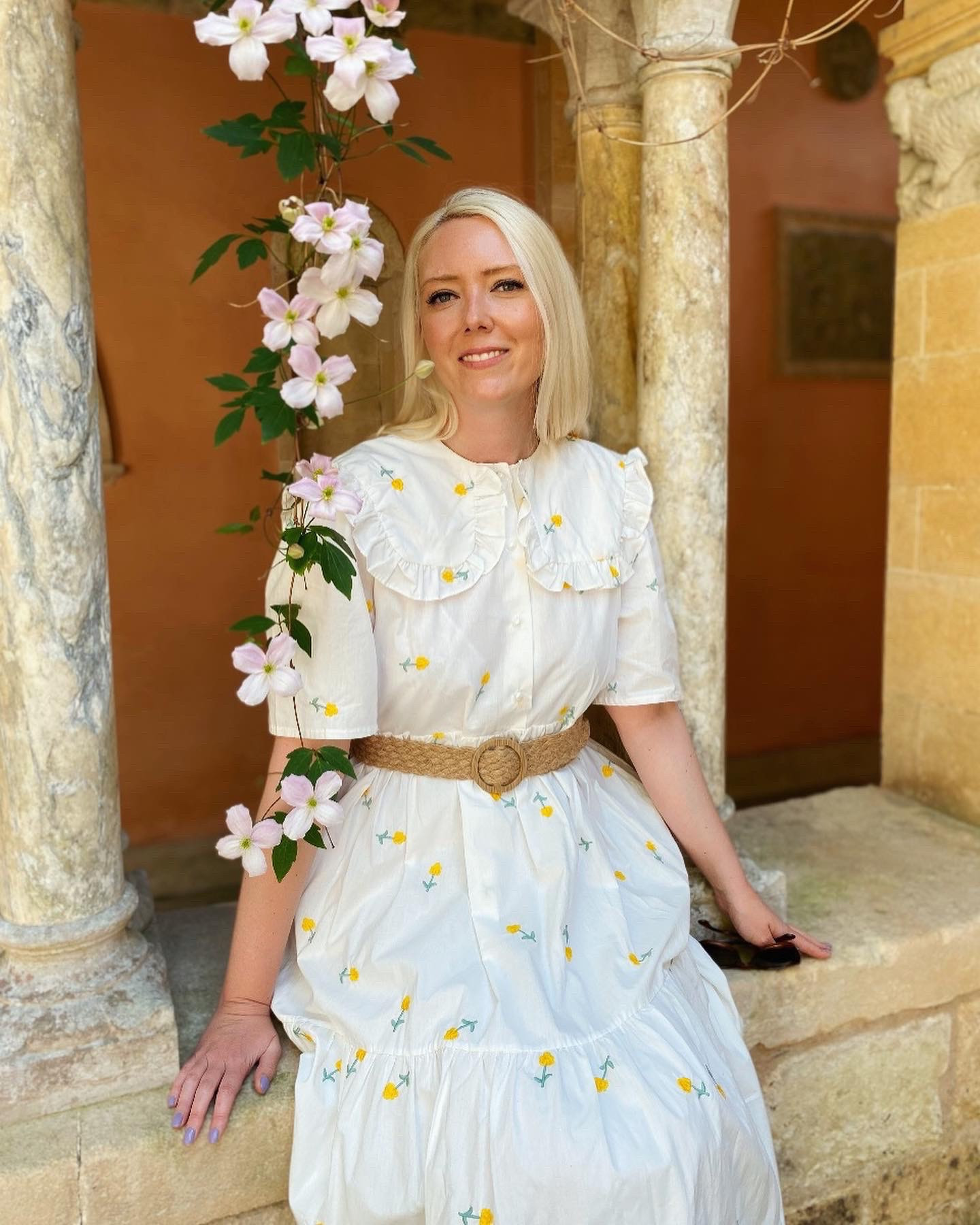 You have some dresses that you just feel happy in, and this joyful white midi with statement collar and yellow embroidered flowers by Glassworks London is one of them! It always looks great with ballerina flats or trainers / espadrilles and you can change it up with a belt. See product list for some of this season’s most coveted white dresses 🤍🌼🤍

#LTKeurope #LTKuk #LTKspring